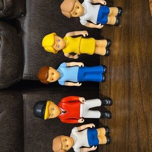 Vintage Little Tikes Dollhouse People Family  Lot Of 5 pcs Vintage